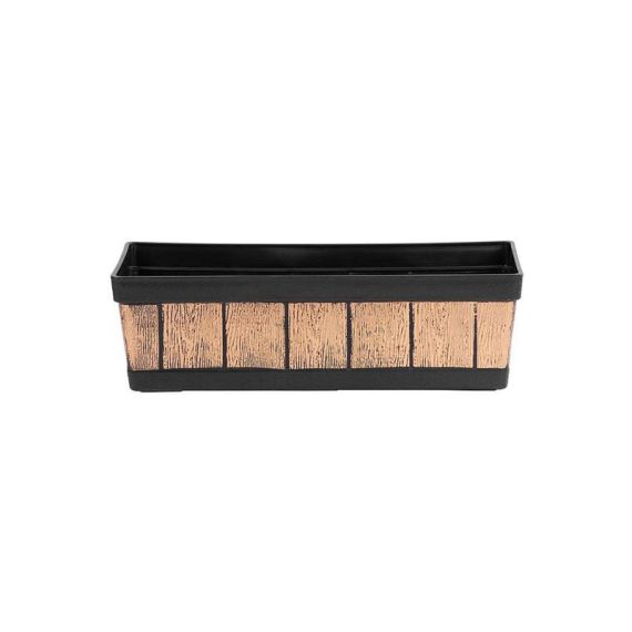 Box Woodeff Barrel 15x47x17cm Gold Wood TI6441910 WOODEFF