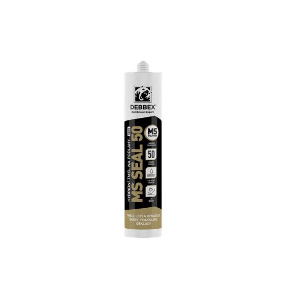 Putty hybrid for floors DEBBEX MS SEAL 50 grey 290ml TI6560757 DEN BRAVEN