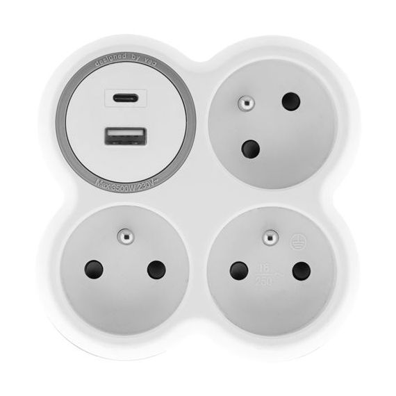 Split socket SOLIGHT P106USBC TI8750201 SOLIGHT