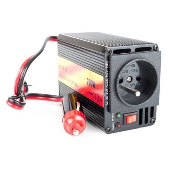 Power inverter CARSPA CAR201 12V/230V 200W USB TI4230494 CARSPA