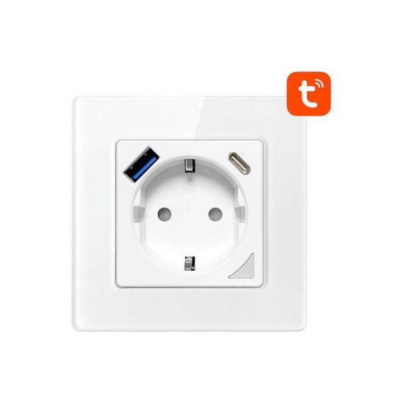 Smart socket AVATTO N-WOT10-USB-W WiFi Tuya TI6439385 AVATTO