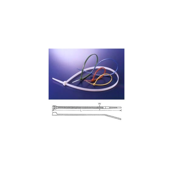 Self-locking nylon cable tie  350x7.9mm - natural TI3040826 TIPA