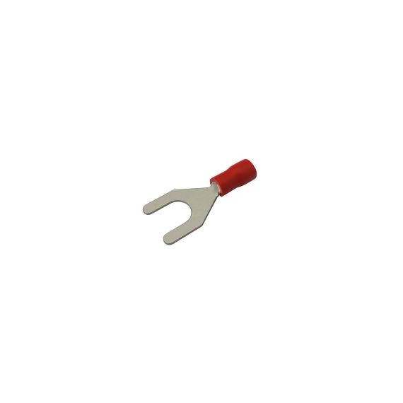 Insulated spade terminal 6.5mm, conductor 0.5-1.5mm red TI3360120 TIPA