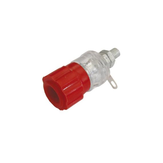 Banana plug contact  (panel, medium size) red V TI3380164 TIPA