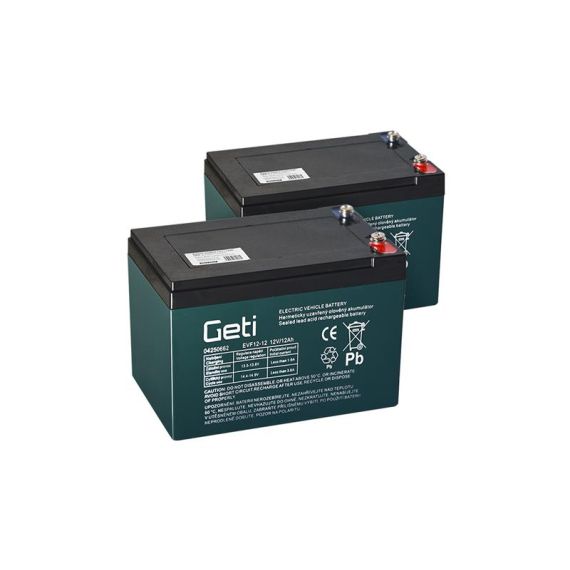 Lead acid traction battery 24V 12Ah GETI TI4250668 Geti