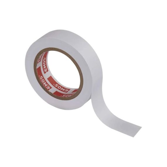 Insulating PVC tape 15mm/10m white EMOS 1ks TI3050015 EMOS