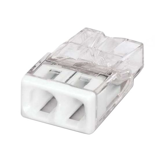 Clamp Wago, 2273-202, 0,5 - 2,5 mm2, 2-pole, transparent/white TI3370210 WAGO