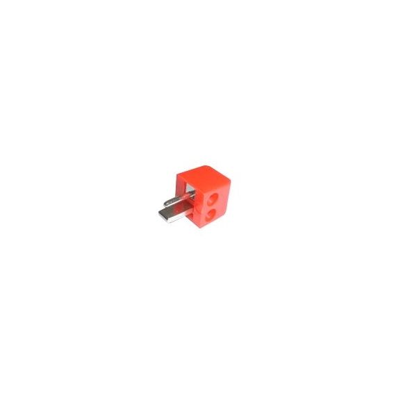 Connector speaker screw-in angular red TI3380025 TIPA