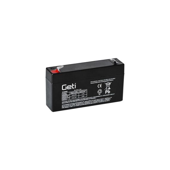 Sealed lead acid battery  6V  1.2Ah GETI TI4250686 Geti