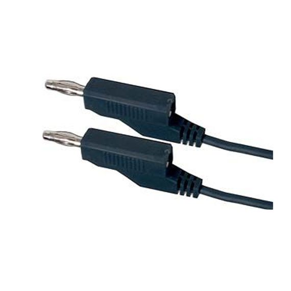 Connecting cable 0.35mm2 / 2m with bananas black HADEX N534 TI7740086 HADEX