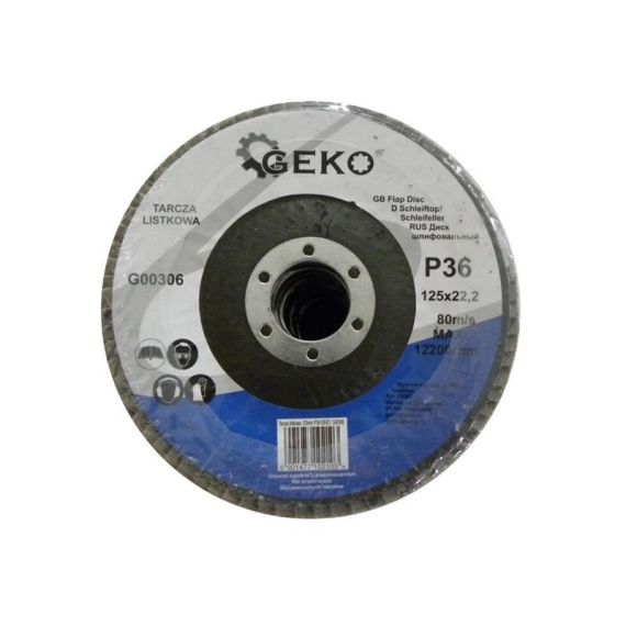 Sheet metal disc 125mm P36 GEKO G00306 TI8857996 GEKO