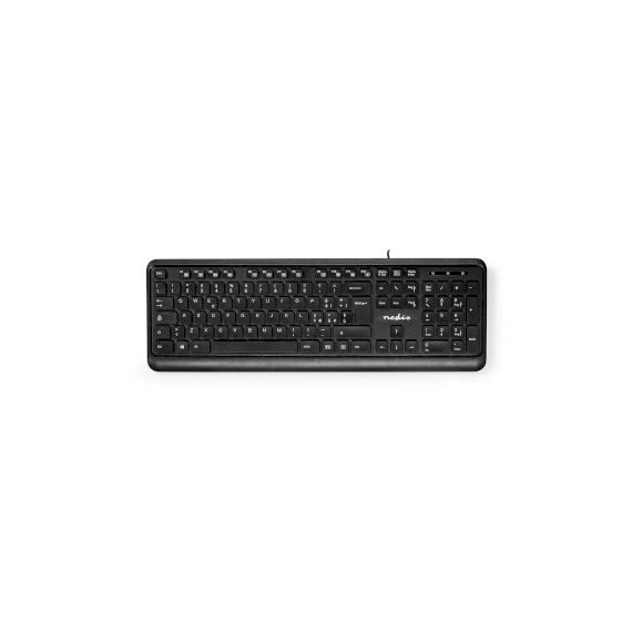 Wired Keyboard | USB-A | Multimedia | QWERTY | IT Layout | Numeric keypad NEKBMU200BKIT Nedis