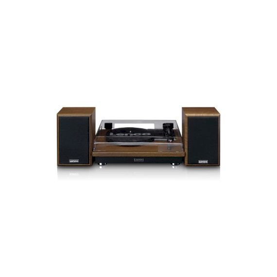Turntable with Bluetooth reception and two wooden speakers NELS-100WD Lenco
