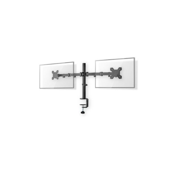 Desk Monitor Mount | 2 Screens | 15 - 32 " | 75x75 / 100x100 | Full Motion NEMMDOS110BK Nedis