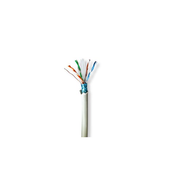 Network Cable Roll | CAT6 | Solid | F/UTP | Bare Copper | 305.0 m | Indoor | Round | LSZH | Grey | Pull Box NECCBG8526GY305S Nedis