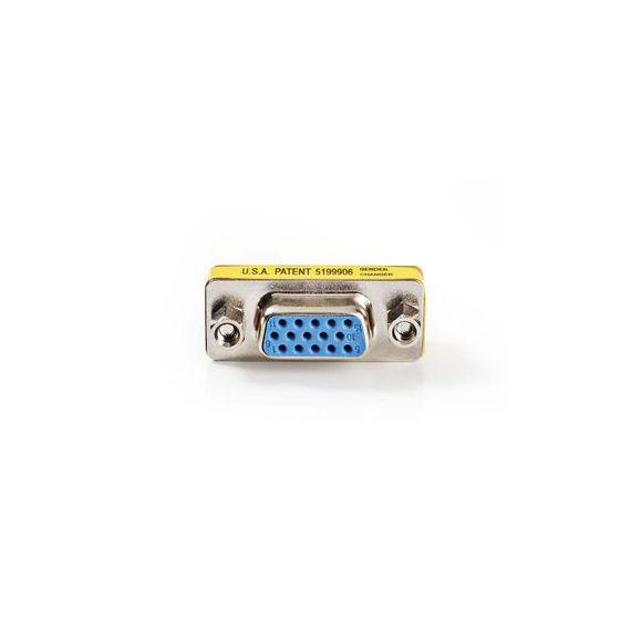VGA Adapter | VGA Female | VGA Female | Nickel Plated | Straight | Metal | Metal | Polybag NECCVC59810ME Nedis