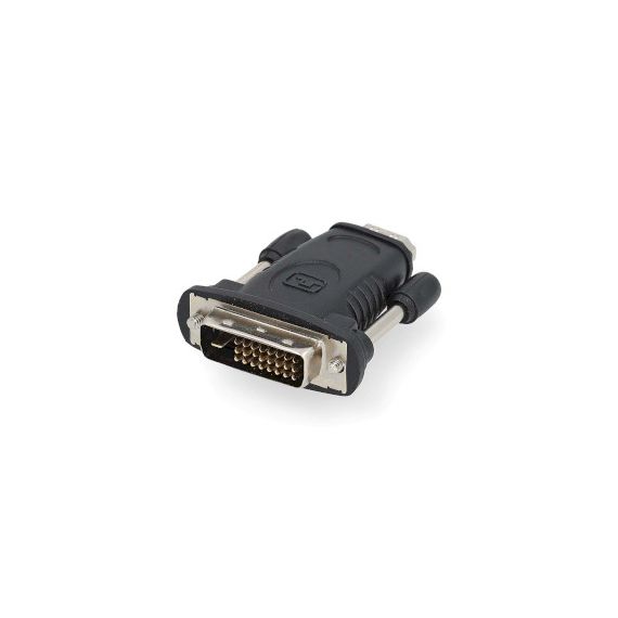 HDMI Adapter | DVI-D 24+1-Pin Male | HDMI Output | Nickel Plated | Straight | ABS | Black | 1 pcs | Box NECVGB34912BK Nedis