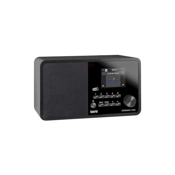 DABMAN i150 Compact Hybrid Radio for Internet / DAB+ / FM Black NE22-261-00 Imperial