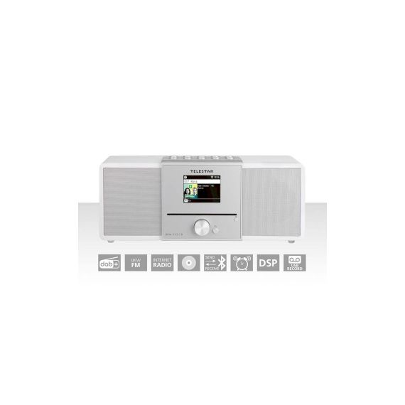DIRA S32i CD EWF Multifunctional Stereo Radio with CD Player DAB+ / FM / Internet / Bluetooth White NE30-320-03 Telestar
