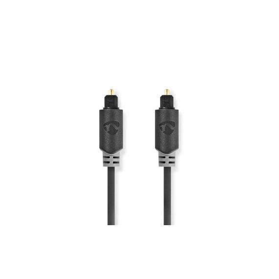Optical Audio Cable | TosLink Male | TosLink Male | 2.00 m | Round | PVC | Anthracite | Box NECABW25000AT20 Nedis