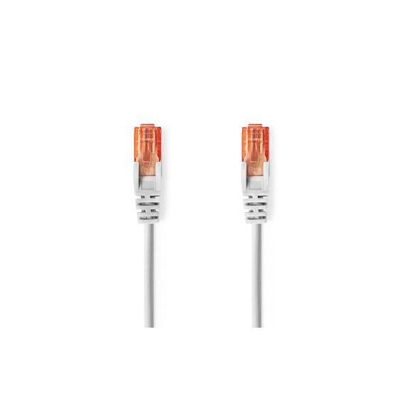 CAT6 Network Cable | RJ45 Male | RJ45 Male | U/UTP | 1.50 m | Round | PVC | Grey | Label NECCGL85200GY15 Nedis