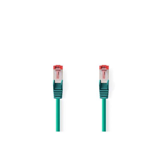 CAT6 Network Cable | RJ45 Male | RJ45 Male | S/FTP | 0.25 m | Round | LSZH | Green | Label NECCGL85221GN025 Nedis