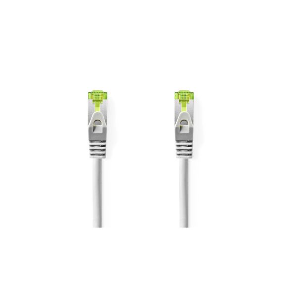 CAT7 Network Cable | S/FTP | RJ45 Male | RJ45 Male | 1.00 m | Snagless | Round | LSZH | Grey | Label NECCGL85420GY10 Nedis