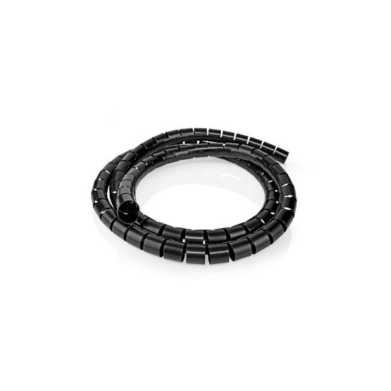 Cable Management | Spiral Sleeve | 1 pcs | Maximum cable thickness: 100 mm | PVC | Black NESWB KS-19BLACK Nedis