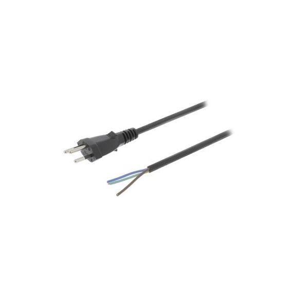 Swiss Power Cable CH Type 12 3.00 m Black NEVLEP11210B30 Valueline