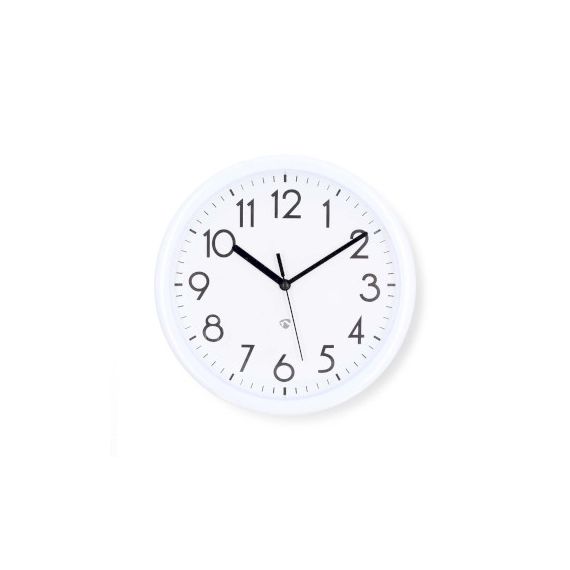 Wall Clock | Diameter: 220 mm | Plastic | White NECLWA105WT Nedis