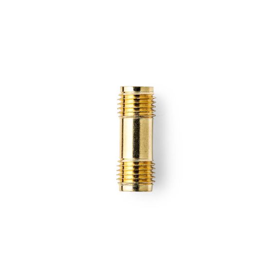SMA Adapter | SMA Female | SMA Female | Gold Plated | 50 Ohm | Straight | Copper | Gold | 2 pcs | Box NECSGB02940GD Nedis