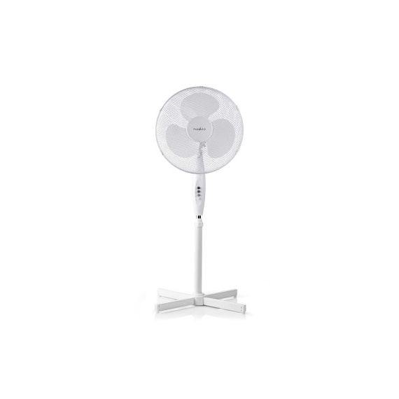 Stand Fan | Diameter: 400 mm | 3-Speed | Oscillation | 45 W | Adjustable height | White NEFNST10CWT40 Nedis