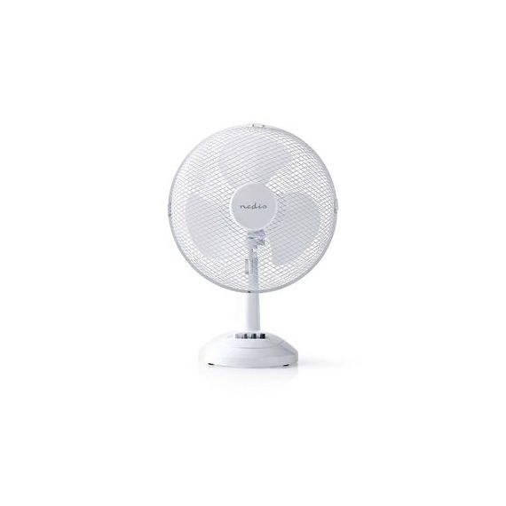 Table Fan | Mains Powered | Diameter: 300 mm | 35 W | Oscillation | 3-Speed | White NEFNTB10CWT30 Nedis