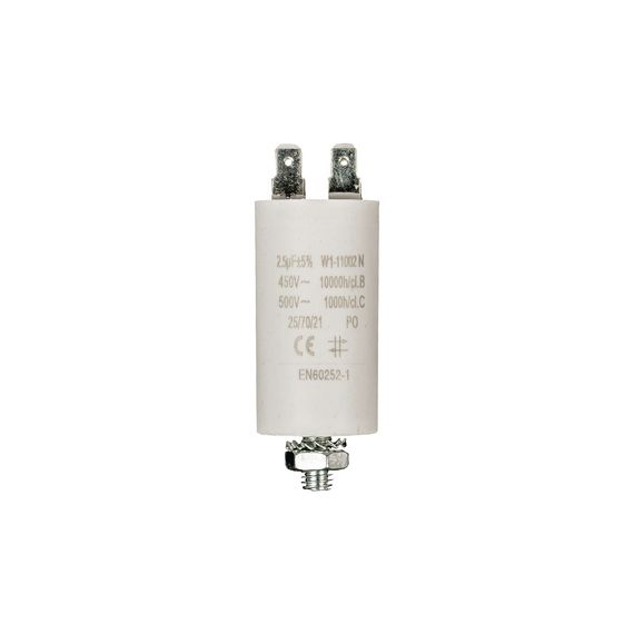 Capacitor 2.5uf / 450 v + Aarde NEW1-11002N No Brand