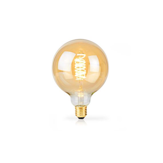 LED Filament Bulb E27 | G95 | 3.8 W | 250 lm | 2100 K | Dimmable | Extra Warm White | Retro Style | 1 pcs NELBE27G95GD Nedis