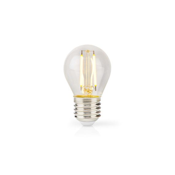 LED Filament Bulb E27 | G45 | 4.5 W | 470 lm | 2700 K | Dimmable | Warm White | Retro Style | 1 pcs NELBFE27G452 Nedis