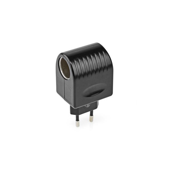 Power Socket Adapter | Type C (CEE 7/16) | 100 - 240 V AC 50/60 Hz | 12 V DC | 6 W | Mains Powered | 0.3 A | Black | Plastic NEWACA12V Nedis