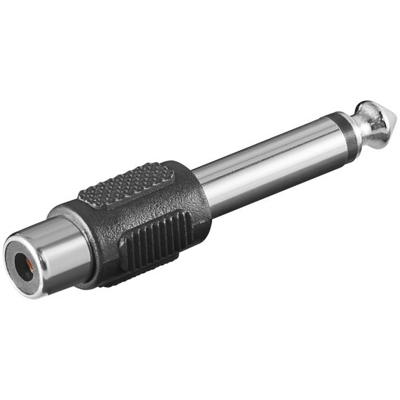 Adattatore RCA a connettore jack AUX mono da 6,35 mm WE11118 Goobay