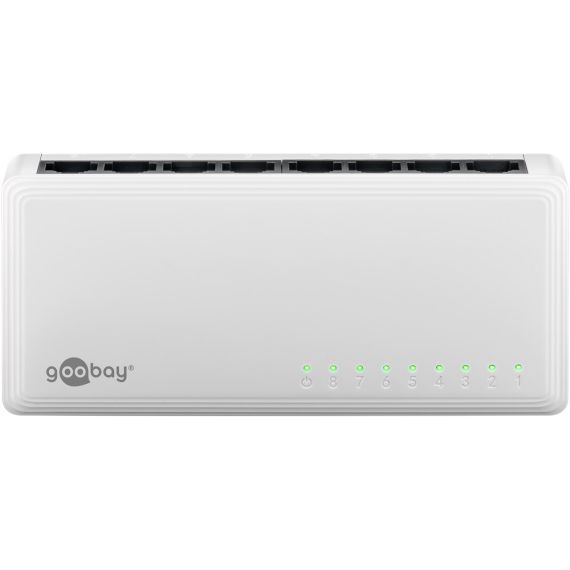 Switch di rete Ethernet Gigabit a 8 porte WE64564 Goobay
