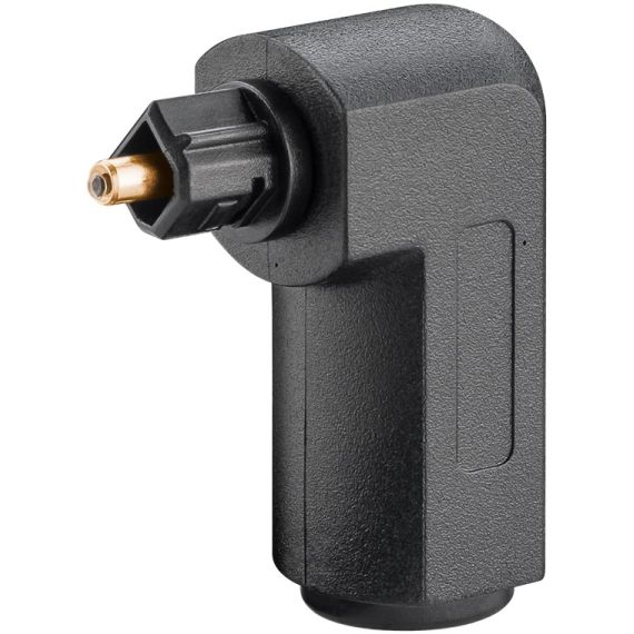 Adattatore audio digitale TOSLINK angolato a 90° WE11925 Goobay