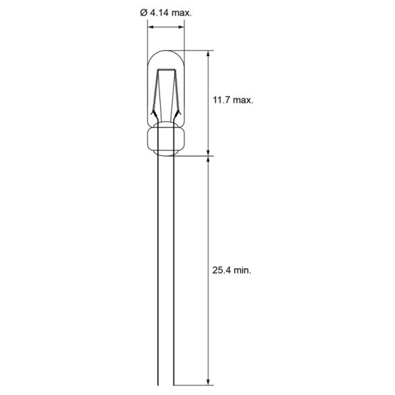 T1¼ lampada a incandescenza miniatura, 0,9 W WE9345 Goobay