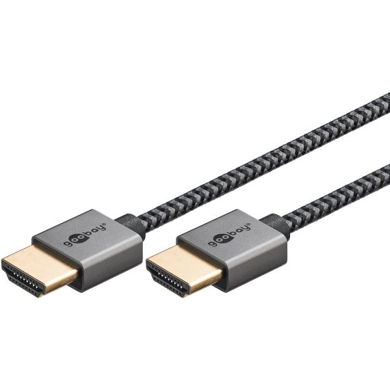 Slim cavo HDMI ad altissima velocità WE75758 Goobay
