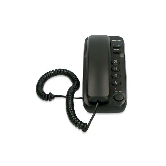 Compact corded telephone Black NETX-115 Profoon