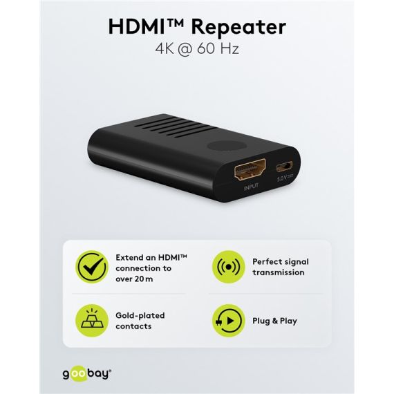 Amplificatore di segnale HDMI WE58492 Goobay