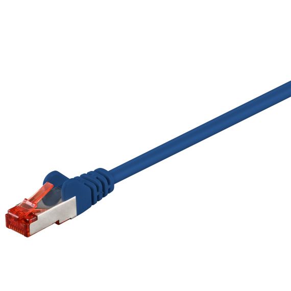 CAT 6 cavo patch, S/FTP (PiMF), blu, 0,15 m WE92452 Goobay