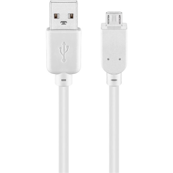 Cavo USB 2.0 ad alta velocità, bianco WE96190 Goobay