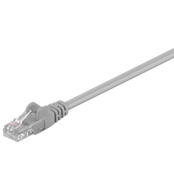 CAT 5e cavo patch, U/UTP, grigio, 2 m WE68357 Goobay