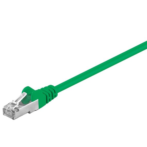 CAT 5e cavo patch, F/UTP, Verde, 0,5 m WE50179 Goobay