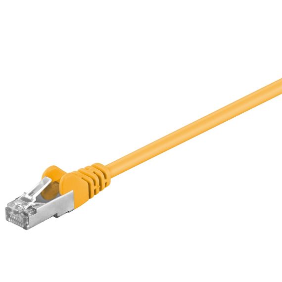 CAT 5e cavo patch, F/UTP, giallo, 1 m WE50165 Goobay