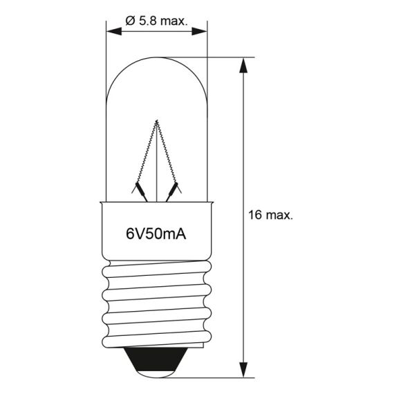 Lampada tubolare, 0,3 W WE9414 Goobay